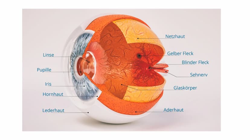  DAS AUGE
Von Kiwi Aufbau des Auges
Bindehaut
Vordere Augenkammer
Hornhaut
Pupille (Öffnung)
Regenbogenhaut (Iris) -
Tränenflüssigkeit
brill