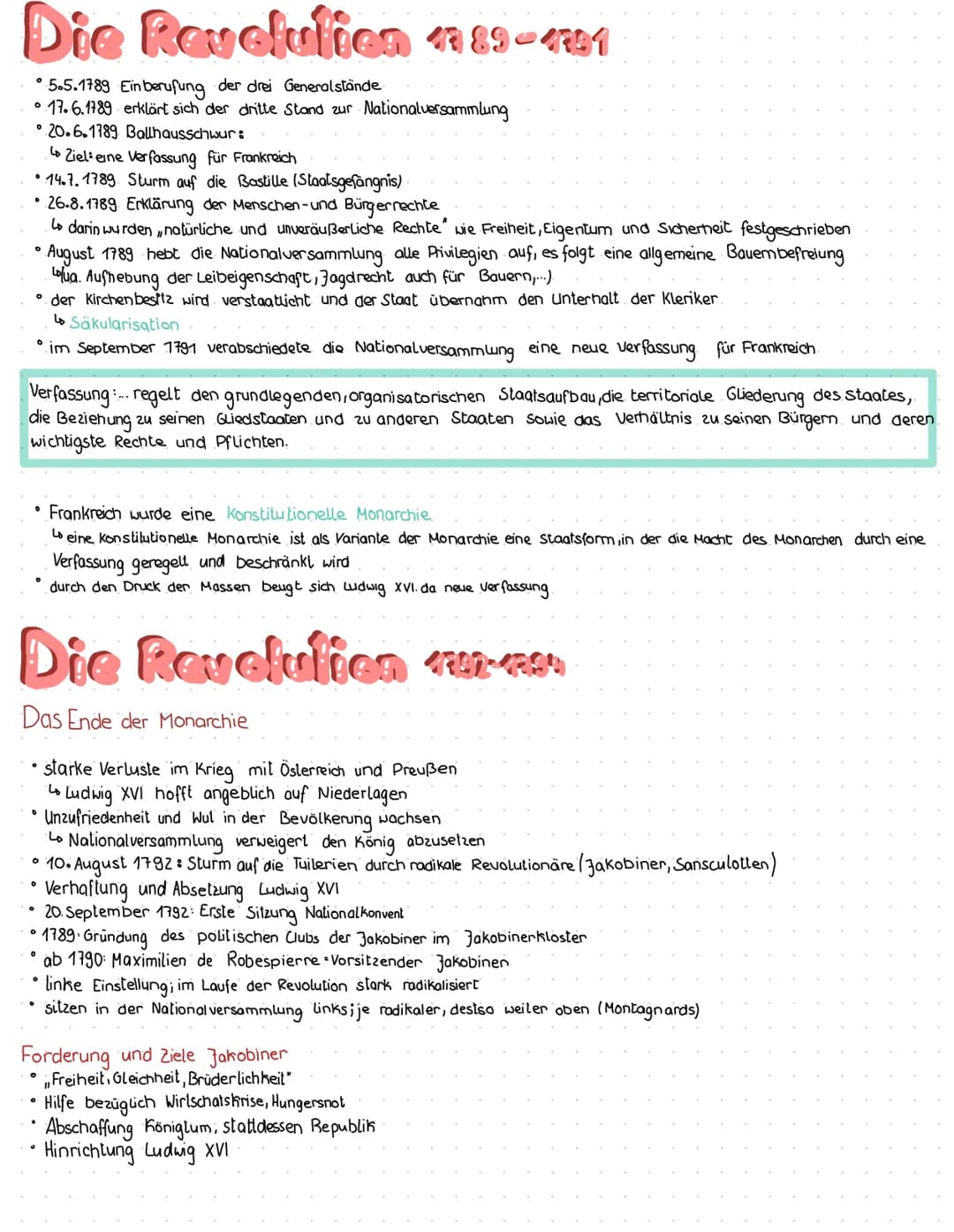 Freiheit-Gleichheit-Brüderlichkeit
Die Französische Revolution 1789 1799
Was ist eine Revolution?
aus lat. revolvere ->zurückwälzen
ein grun