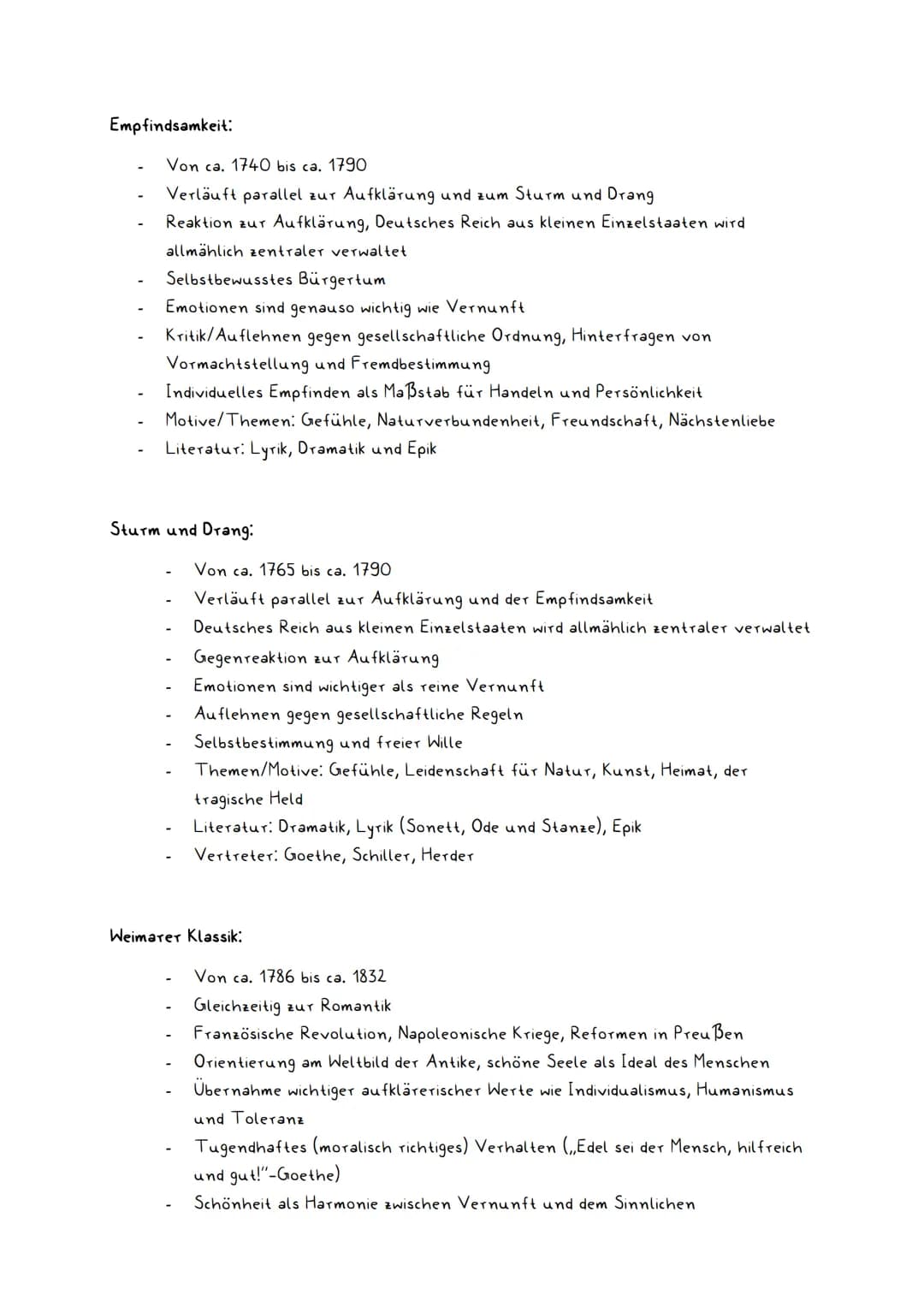 Barock:
-
Aufklärung:
-
Literaturepochen
Von ca. 1600 bis ca. 1750
Epoche der Gegensätze: Lebensfreude vs. Todesangst (antithetisches Weltbi