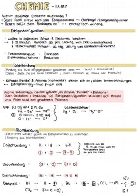 Know Edelgaskonfiguration;Ionenbindung;Atombindung;Elektronegativität;Dipolmoleküle thumbnail
