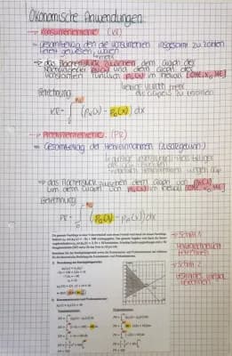 Know Ökonomische Anwendungen - Integralrechnung  thumbnail