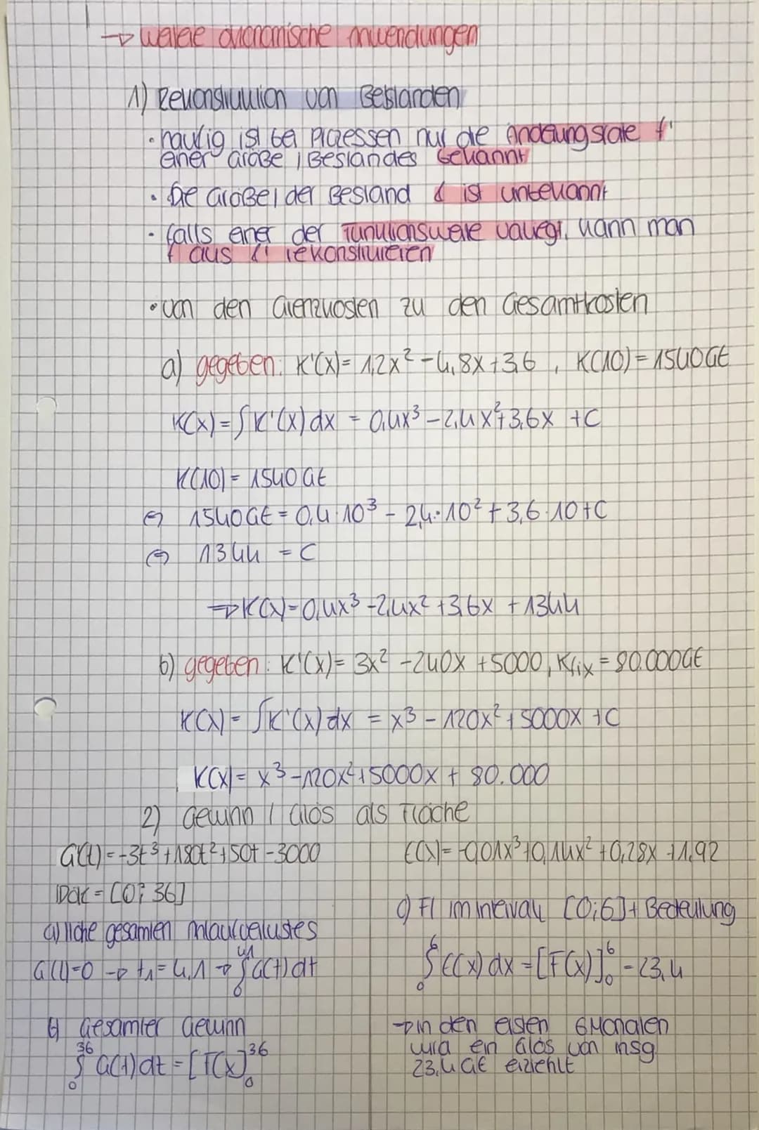 Ökonomische Anwendungen
- Konsumenteniente (KR)
= Gesamitelrag den die Wonsumenien
bereit gewesen men
insgesamt zu zahlen
waren
- das. Flach