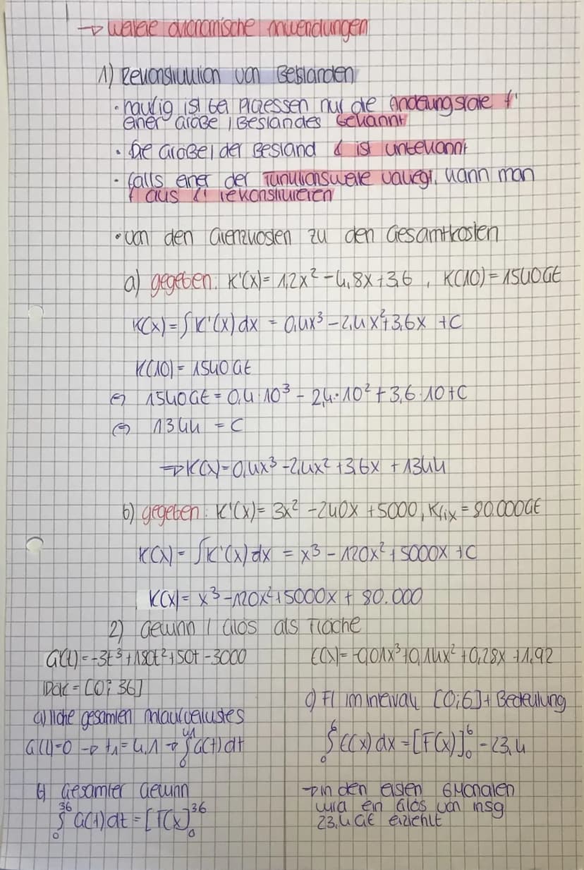Ökonomische Anwendungen
- Konsumenteniente (KR)
= Gesamitelrag den die Wonsumenien
bereit gewesen men
insgesamt zu zahlen
waren
- das. Flach