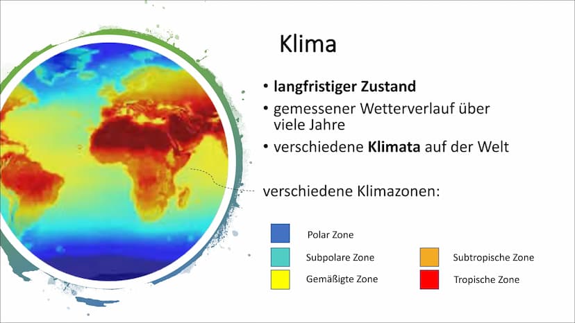 Was genau ist der
Unterschied
zwischen Wetter
und Klima?
KLIMA
WETTER Wetter
Hitzewellen und Schnee-/
Kältewellen sind
Wetterereignisse
phys