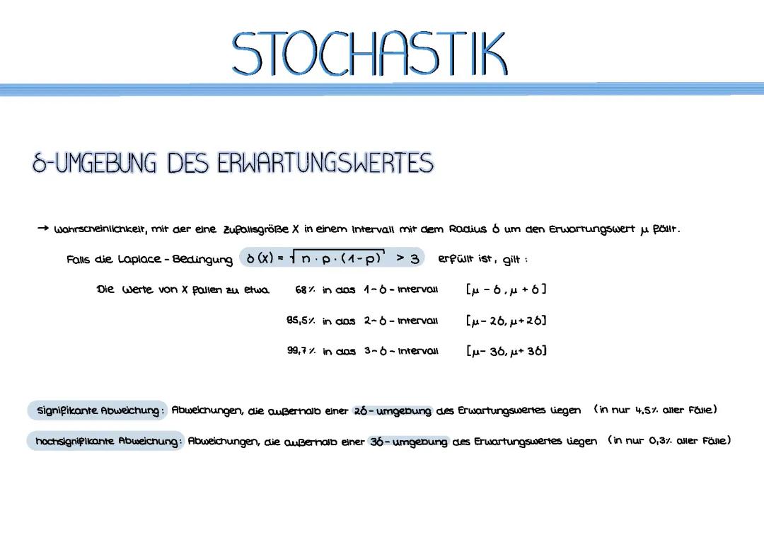 Sigma-Umgebung und Laplace-Bedingung: Regeln und Tabellen leicht erklärt