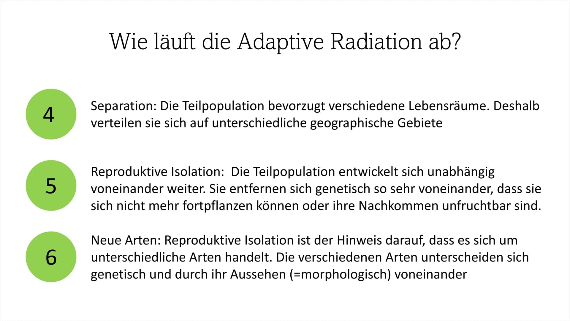 Adaptive Radiation ●
●
Inhaltsverzeichnis
Definition
Wie läuft die Adaptive Radiation ab?
Beispiel: Darwin Finken
Quellen Definition
Adaptio