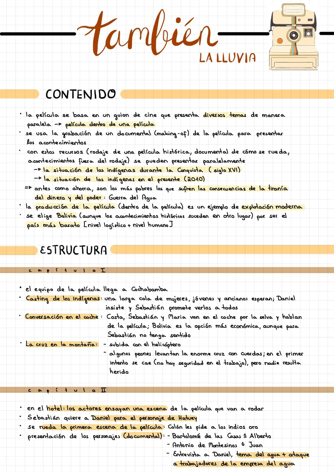 CONTENIDO
• la película se basa en un guion de cine que presenta diversos temas de manera
película dentro de una película
paralela
-P
se usa