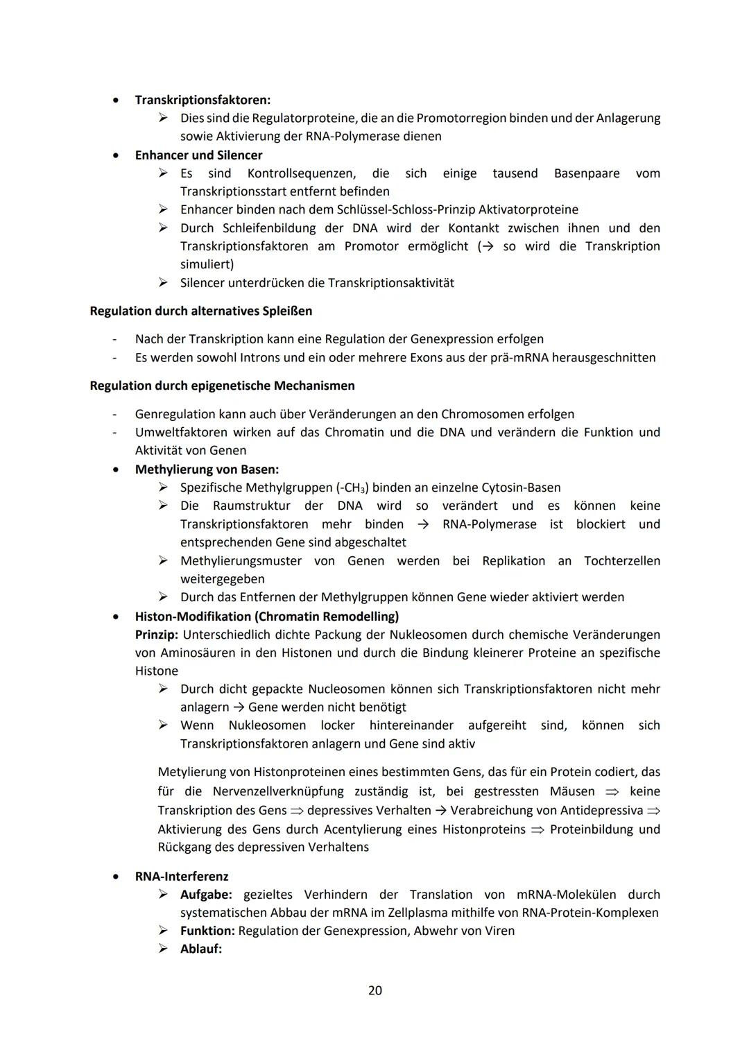 Biologie LK Lernzettel Abitur
1 Biologische Grundlagen
1.1 Unterschied von Eukaryoten und Prokaryoten
Eukaryoten (Euzyte)
Beispiel
Größe
Zel