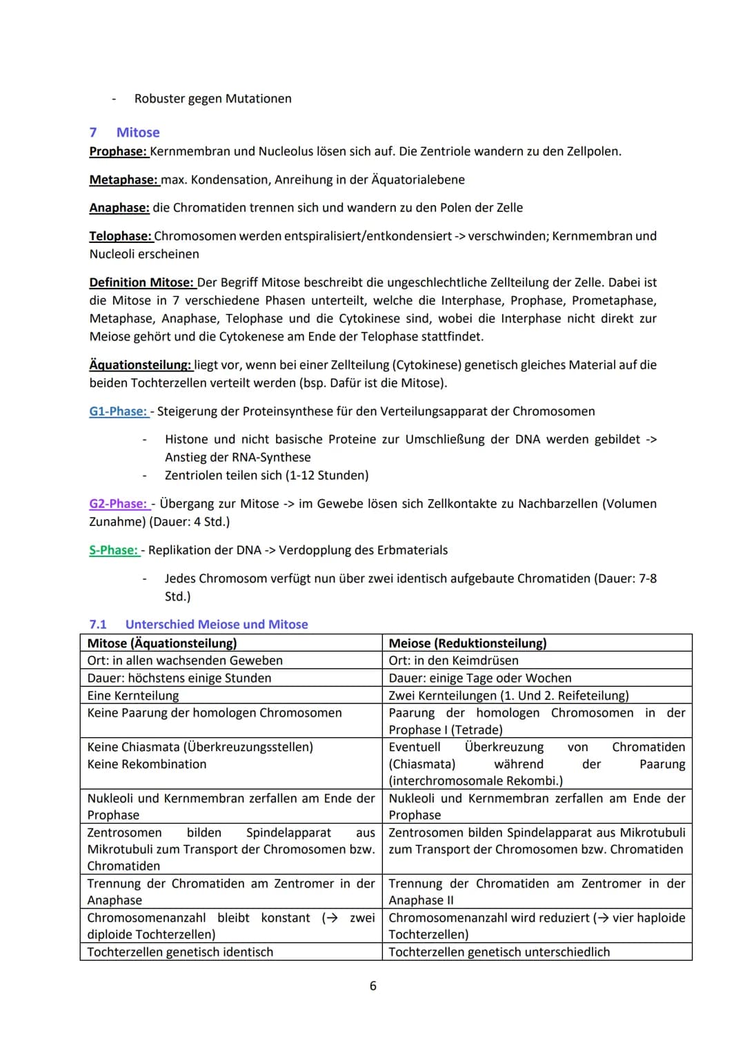 Biologie LK Lernzettel Abitur
1 Biologische Grundlagen
1.1 Unterschied von Eukaryoten und Prokaryoten
Eukaryoten (Euzyte)
Beispiel
Größe
Zel