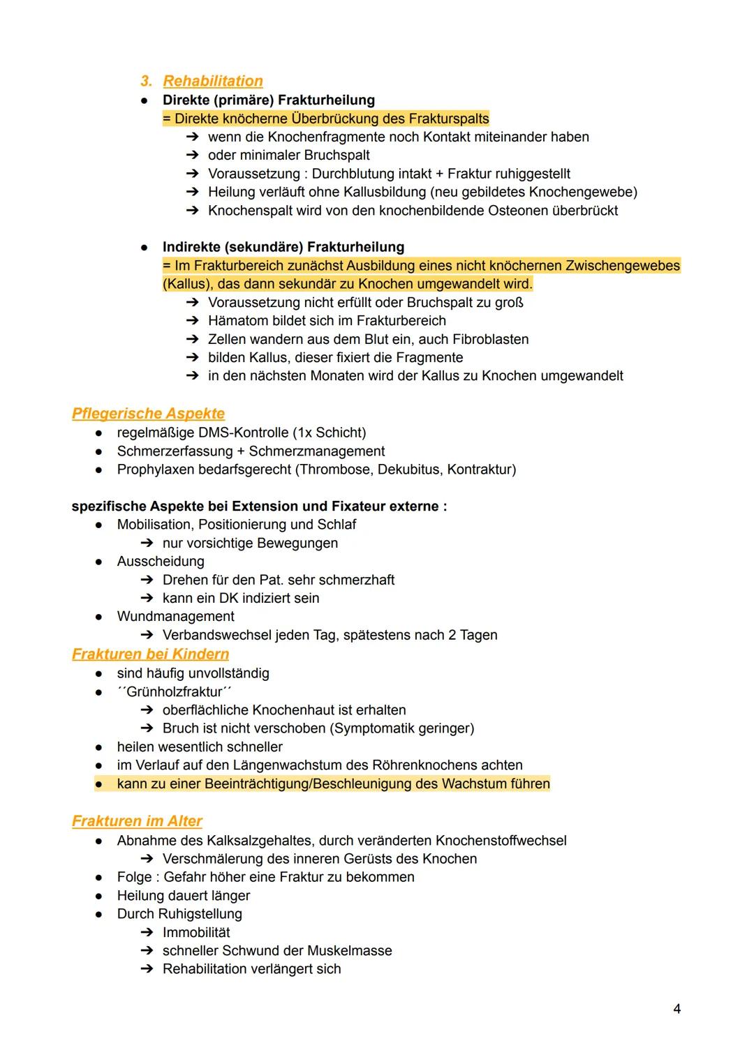 Definition:
Eine Kontinuitätsunterbrechung des Knochens. Zwei oder mehrere Fragmente
(Knochenbruchstücke) sind durch einen oder mehreren Bru