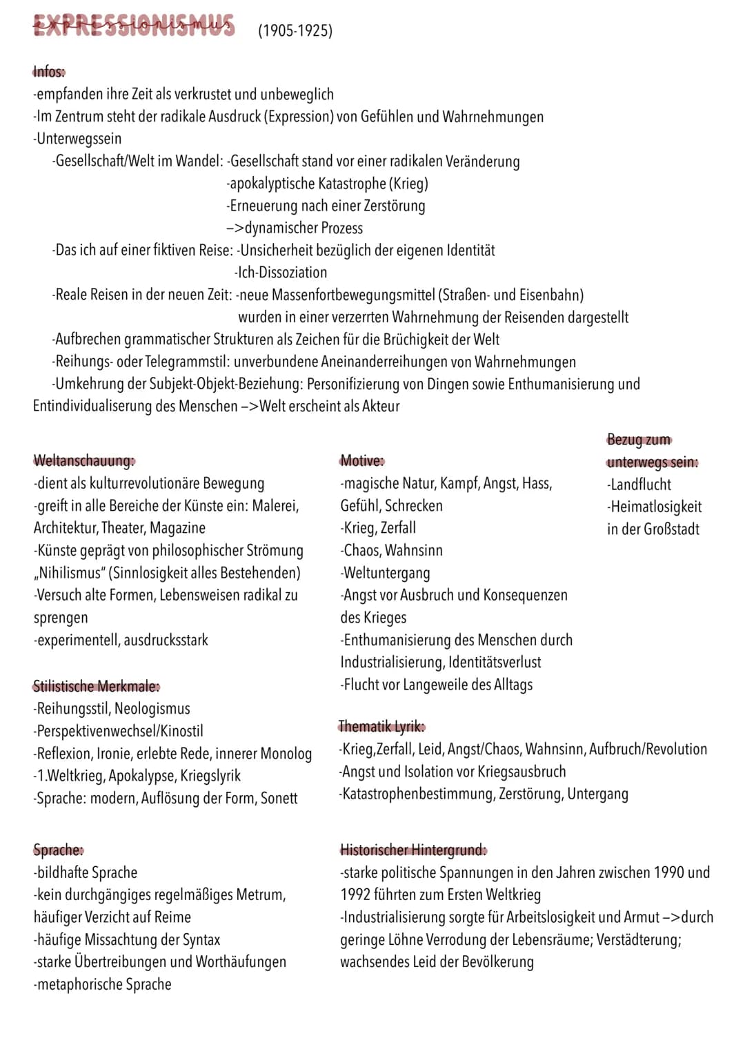 Epochen - Reiselyrik:
ROMANTIK (1795-1840)
Historischer Hintergrund.
-französische Revolution
-Auseinandersetzung mit eigenem Vaterland
-Ind