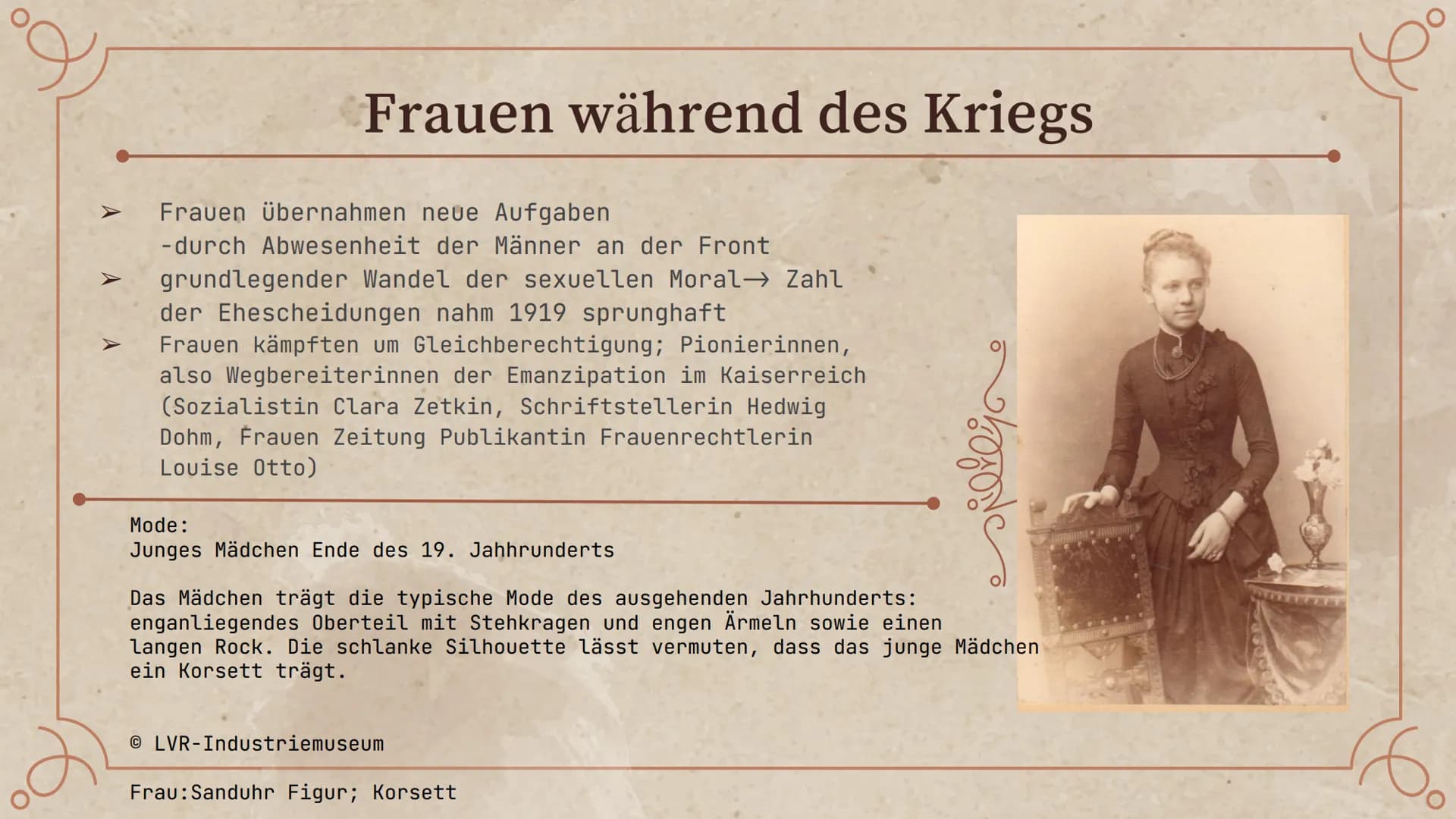 O
Goldene
Zwanziger und
die Rolle der
Frau
Szatara, Rana und Leonie
60 Golden 20s
Was ist an dieser
Zeit so besonders?
Rolle Frau
Rolle Frau