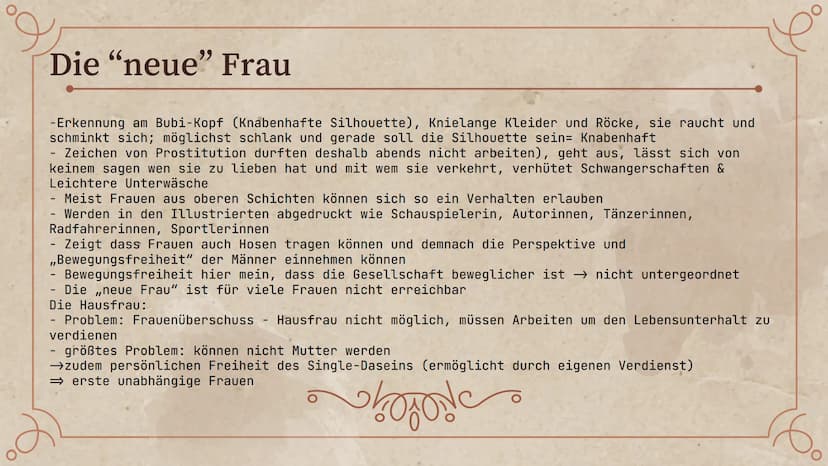 O
Goldene
Zwanziger und
die Rolle der
Frau
Szatara, Rana und Leonie
60 Golden 20s
Was ist an dieser
Zeit so besonders?
Rolle Frau
Rolle Frau