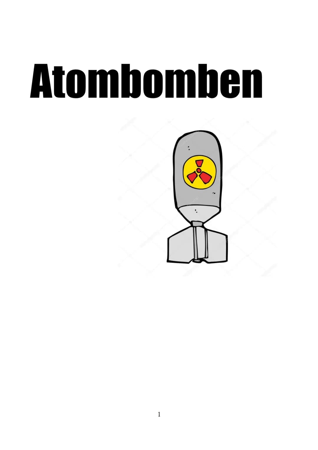 Atombomben ATOMBOMBEN ●
●
Strahlung
ATOMWAFFE WAS IST DAS?
Auch Kernwaffen oder Nuklearwaffen genannt
Explosion beruht auf atomaren unkontro