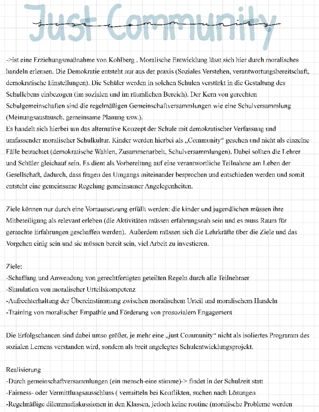 just community kohlberg 