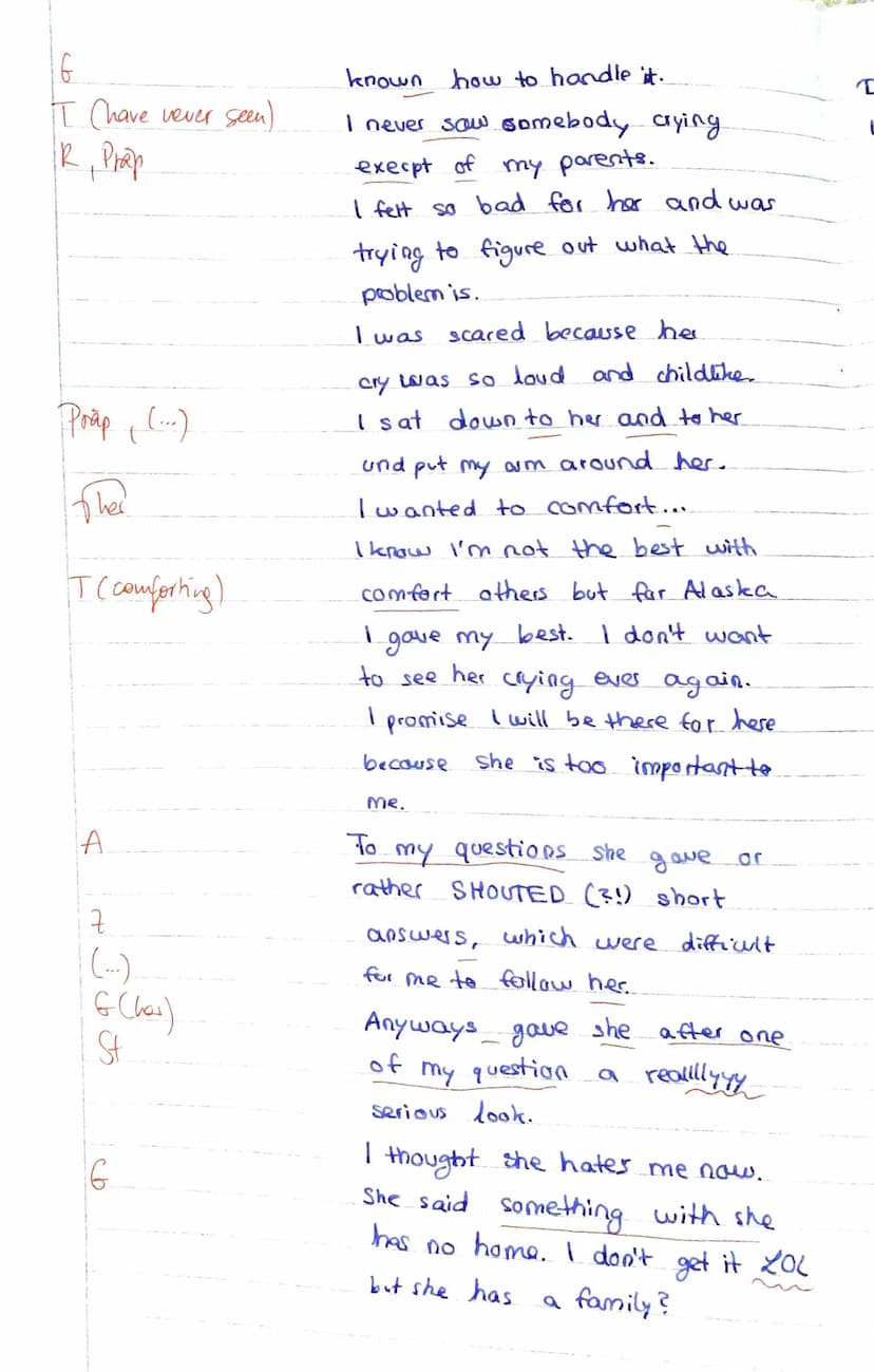 5
EF Englisch
Date: 2/th mar 2021
Tasks:
1. Summarize the extract from the chapter forty-four days before and briefly put it into context of