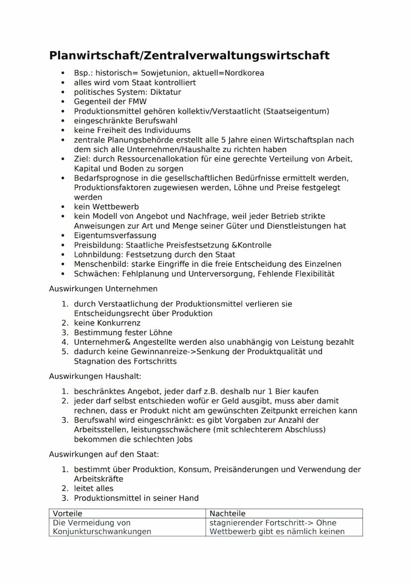 Freie Marktwirtschaft (FMW)
Bsp.: USA
in reiner Form existiert nur in Theorie (haben z.B. auch
Rentenversicherung)
Angebot und Nachfrage bes