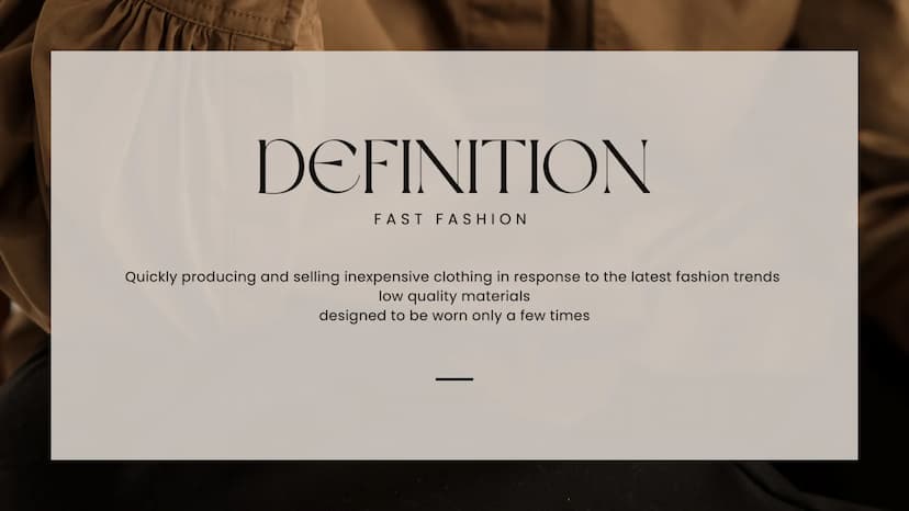 FAST FASHION
BY: MILENA, MELISSA UND NICOLE OUTLINE
DEFINITION
FAMOUS BRANDS
PROBLEMS
SOLUTION
CONCLUSION
YOUR OPINION
01
02
03
04
05
06
PRO
