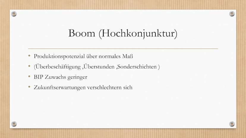 Konjunkturindikatoren Definition
• Ein zentraler Begriff aus der Volkswirtschaft ist die Konjunktur. Sie gibt in
erster Linie Auskunft über 