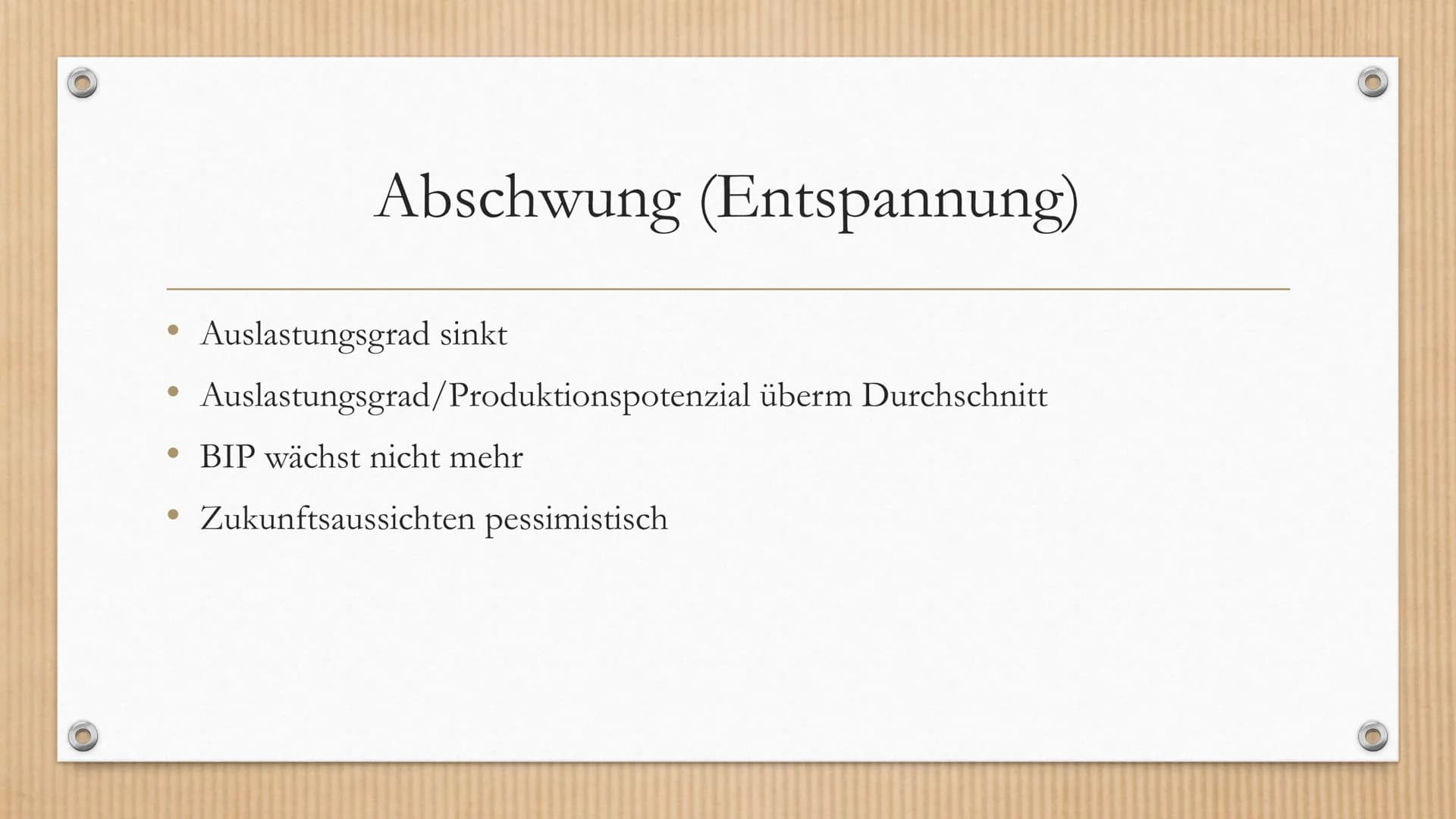 Konjunkturindikatoren Definition
• Ein zentraler Begriff aus der Volkswirtschaft ist die Konjunktur. Sie gibt in
erster Linie Auskunft über 