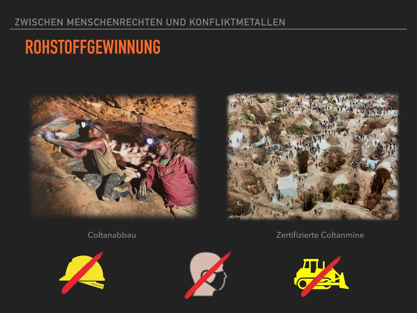 ZWISCHEN MENSCHENRECHTEN UND
KONFLIKTMETALLEN
COLTANABBAU IN DER
D. R. KONGO ZWISCHEN MENSCHENRECHTEN UND KONFLIKTMETALLEN
GLIEDERUNG
▸ Geog