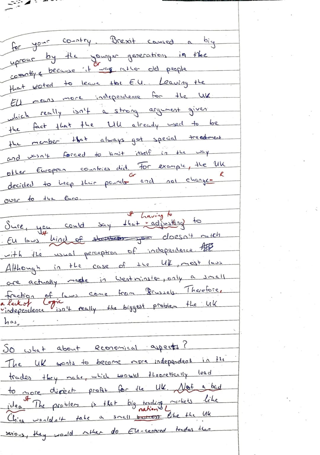 Klausur 2 | Kurs 12E2 | 14.12.2020
22,5CP= 11 NP
mdl. MNP
Full transcript of Theresa May's speech on Brexit
Name: Adonis
A little over 6 mon