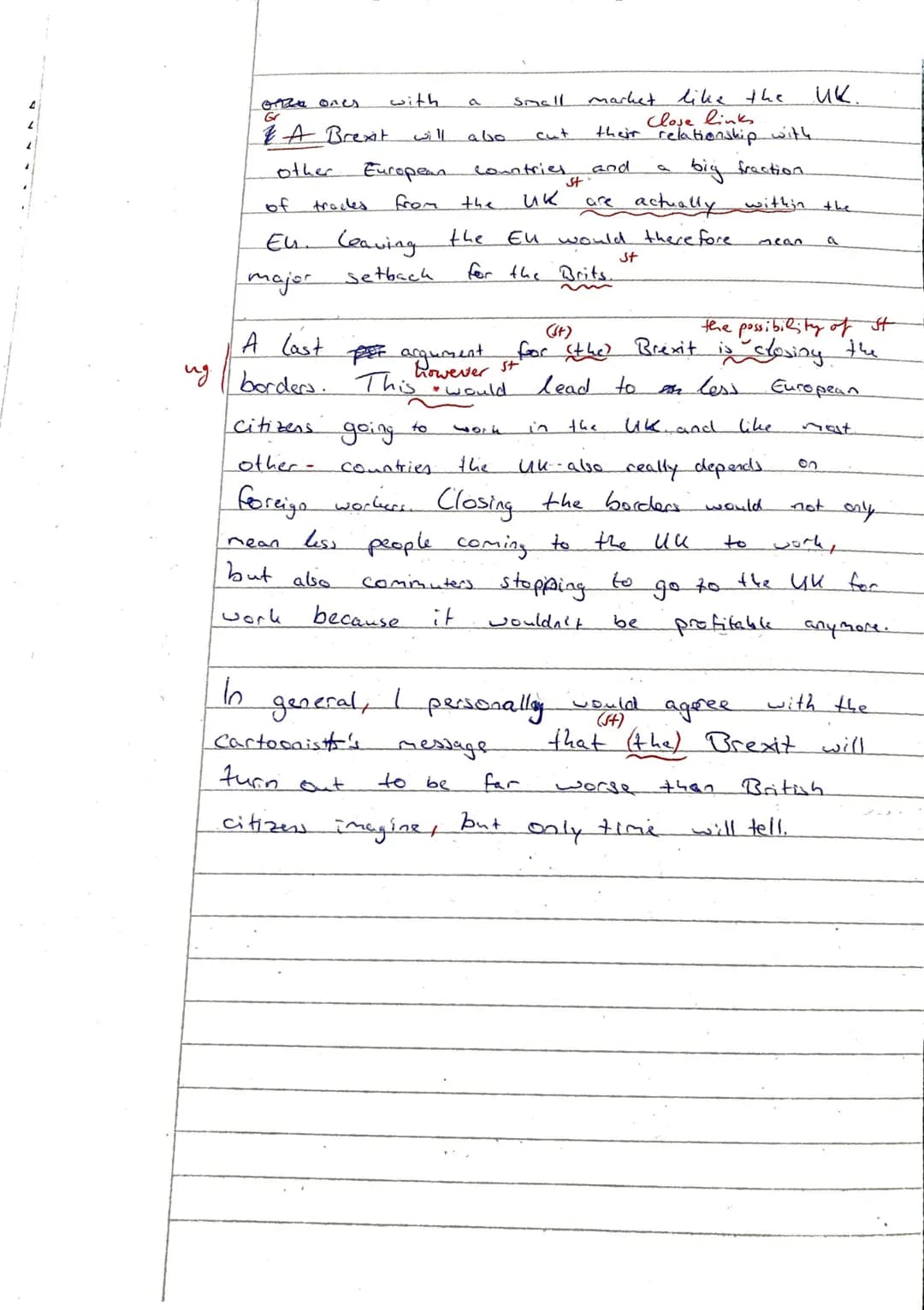 Klausur 2 | Kurs 12E2 | 14.12.2020
22,5CP= 11 NP
mdl. MNP
Full transcript of Theresa May's speech on Brexit
Name: Adonis
A little over 6 mon