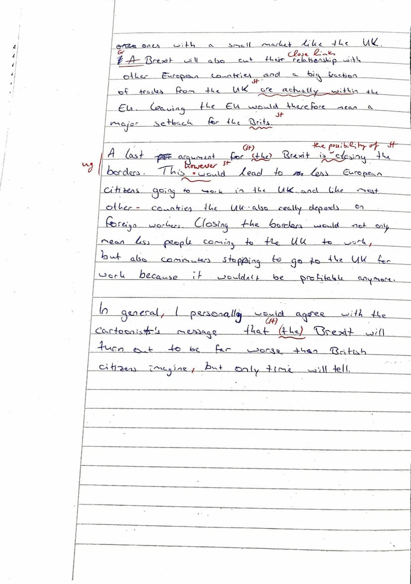 Klausur 2 | Kurs 12E2 | 14.12.2020
22,5CP= 11 NP
mdl. MNP
Full transcript of Theresa May's speech on Brexit
Name: Adonis
A little over 6 mon