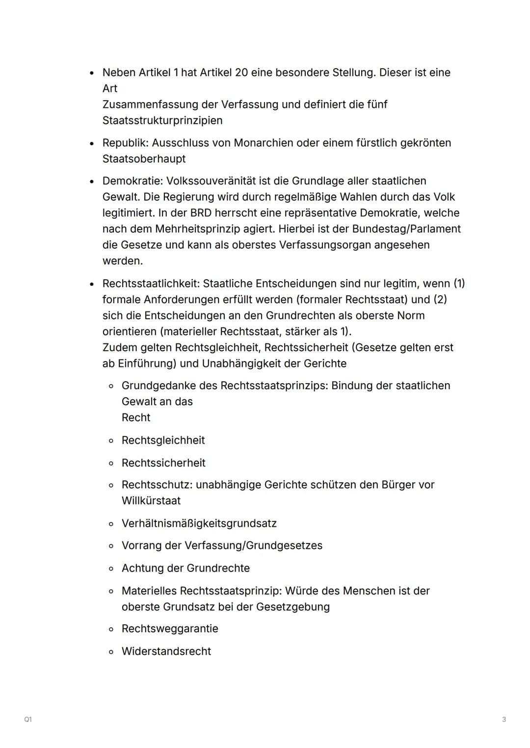 --- OCR Start ---
01
Q1
Q1.1 Verfassung und
Verfassungswirklichkeit:
Rechtsstaatlichkeit und
Verfassungskonflikte
▼ Grundrechte und Rechtsst