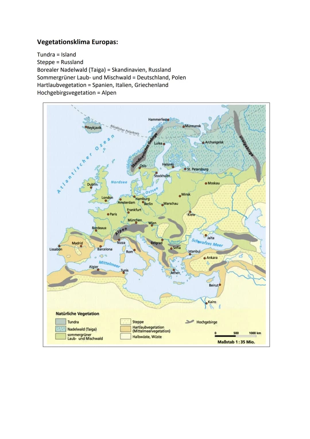 Europa - Raumstrukturen im Wandel
Definition Europa: Europa ist ein Erdteil, der sich über das westliche Fünftel der
europäischen Landmasse 
