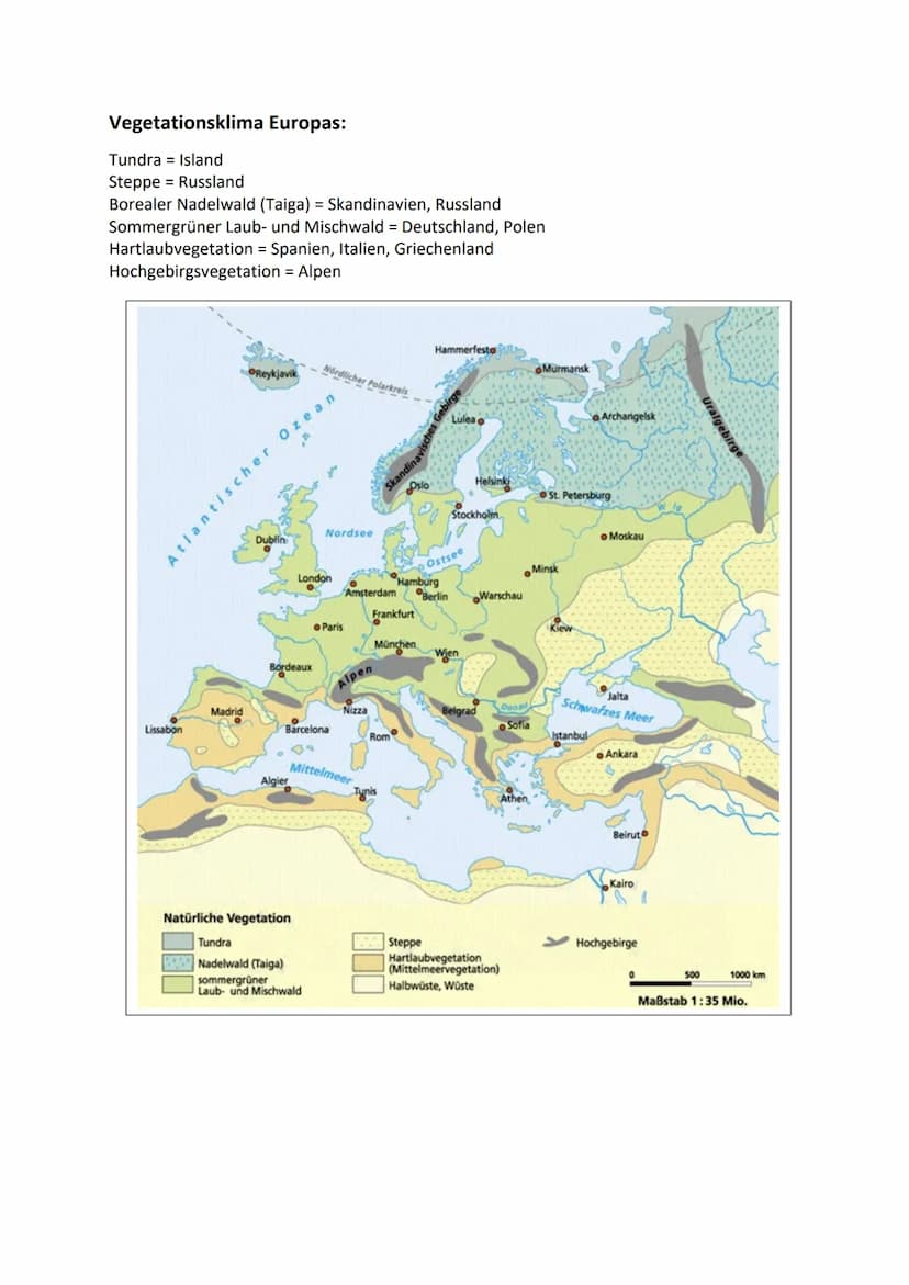Europa - Raumstrukturen im Wandel
Definition Europa: Europa ist ein Erdteil, der sich über das westliche Fünftel der
europäischen Landmasse 