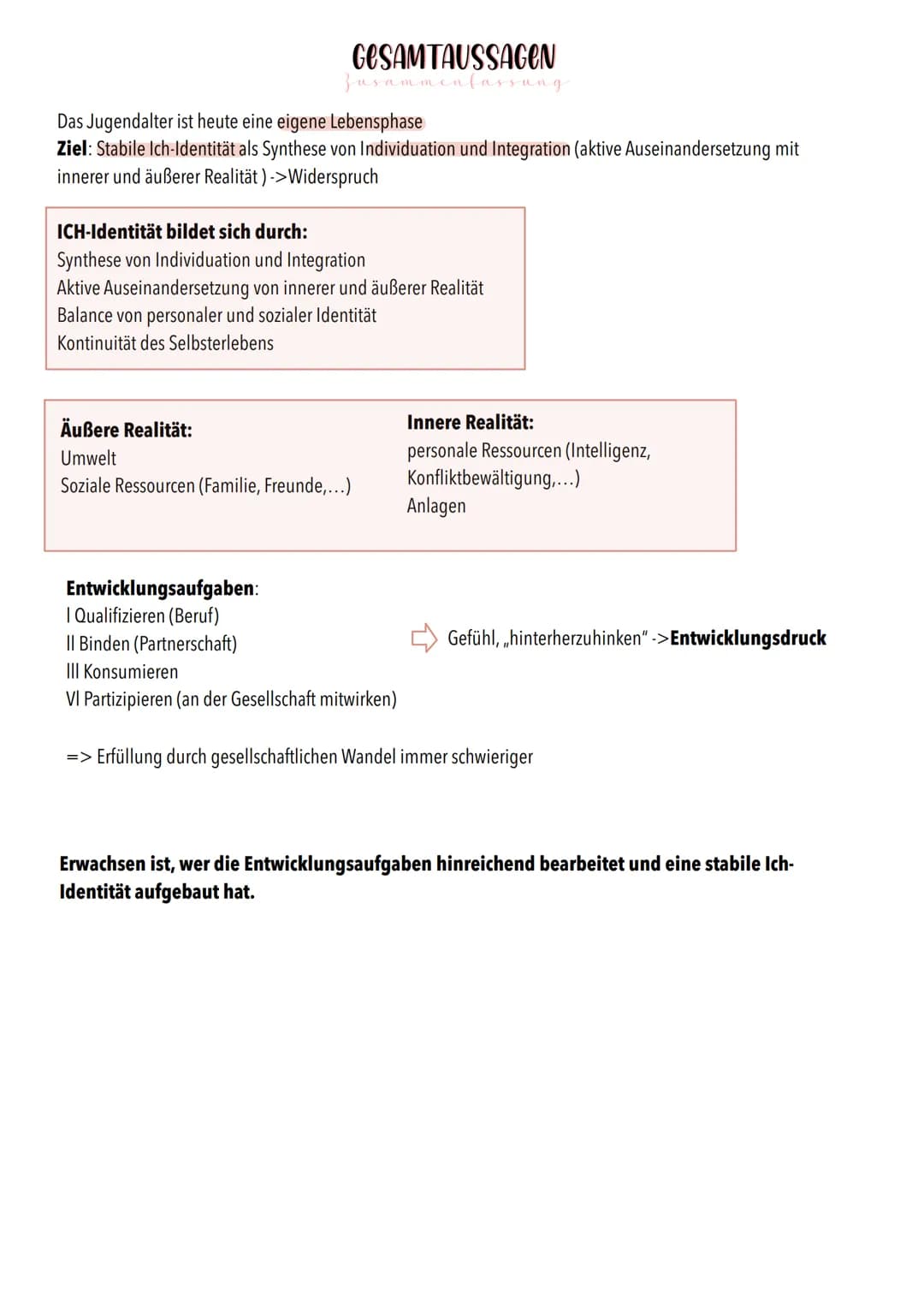 10 MAXIME DER PRODUKTIVEN REALITÄTSVERARBEITUNG
nach Hurrelmann
1. Maxime Wechselspiel von Anlage und Umwelt
Persönlichkeitsmerkmale und Ver