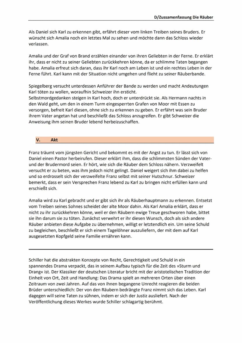 Werkdaten:
●
●
Gattung/Textsorte: Drama
Erscheinungsjahr: 1781
Uraufführung: 1782
● Literarische Epoche: Sturm und Drang
Übersicht
I.
Inhalt