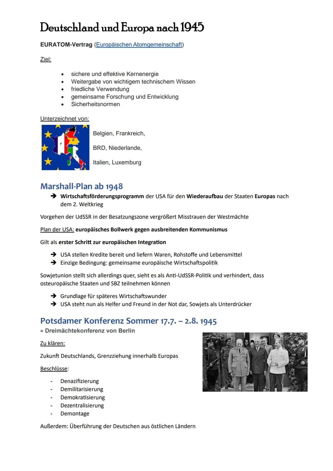 Deutschland und Europa nach 1945
Truman-Doktrin 1947
Rede des amerikanischen Präsidenten Truman vor dem US-Kongress.
https://simpleclub.com/
