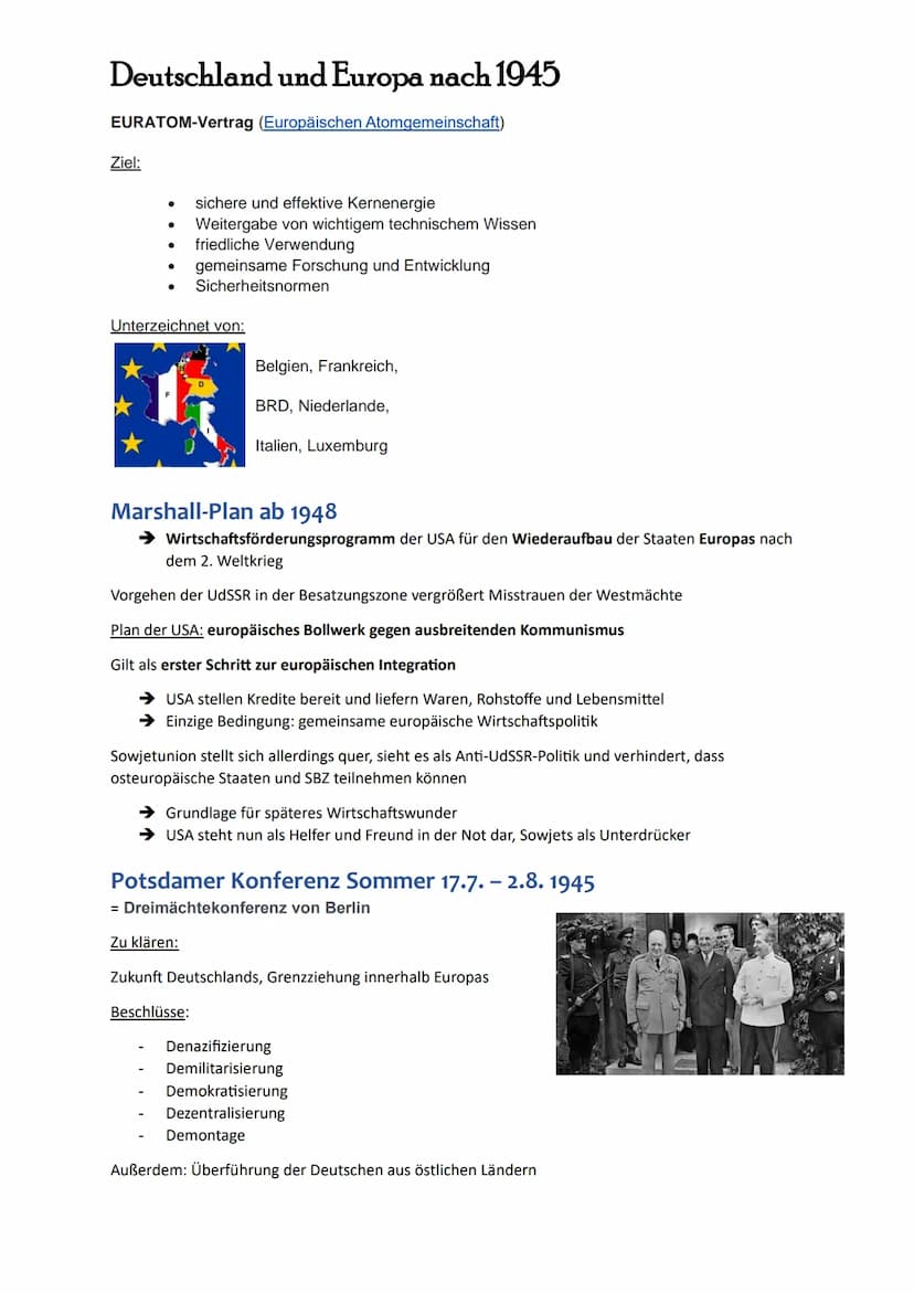 Deutschland und Europa nach 1945
Truman-Doktrin 1947
Rede des amerikanischen Präsidenten Truman vor dem US-Kongress.
https://simpleclub.com/