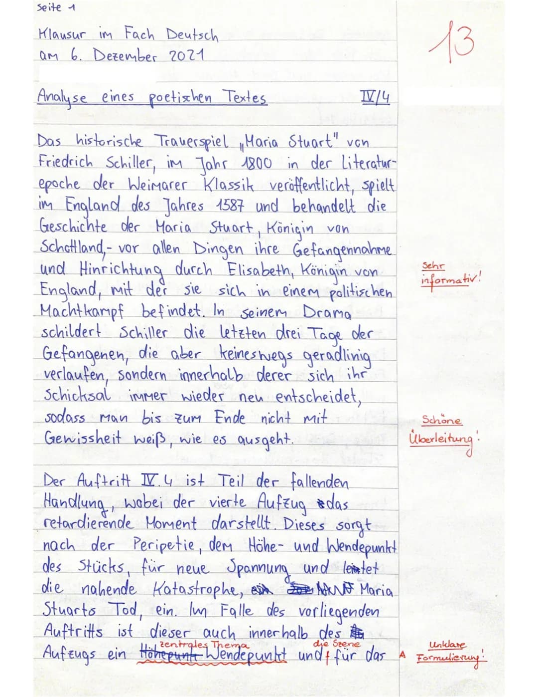 Maria Stuart Zusammenfassung und Analysen – Alles Wichtige für Schüler