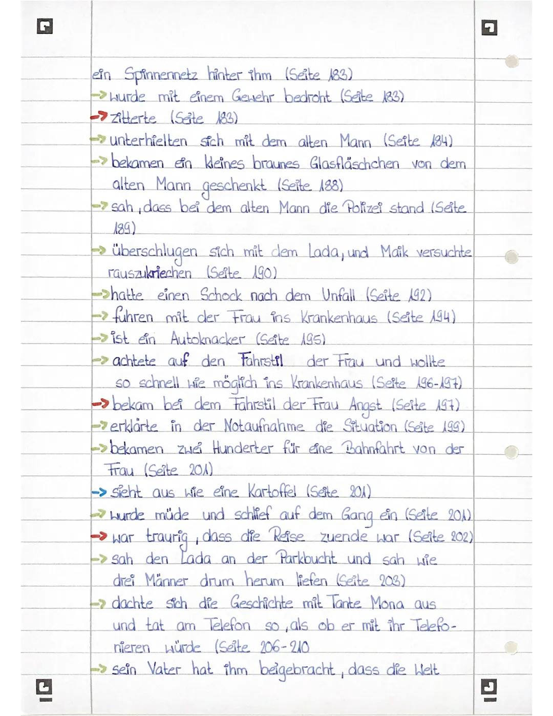 Maik Klingenberg
->14 Jahre alt (Seite 7)
-> mag Tatjana sehr (Seite 8)
geht in die achte Klasse des Hagecius-Gymnasiums
in Berlin (Seite 9)