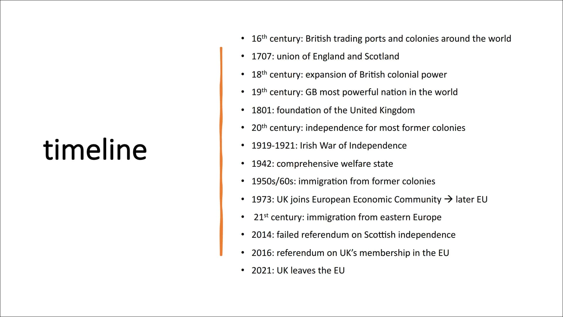 Great Britain Britain
Great Britain
England, Scotland, Wales
●
• United Kingdom of Great Britain and
Northern Ireland
England, Scotland, Wal