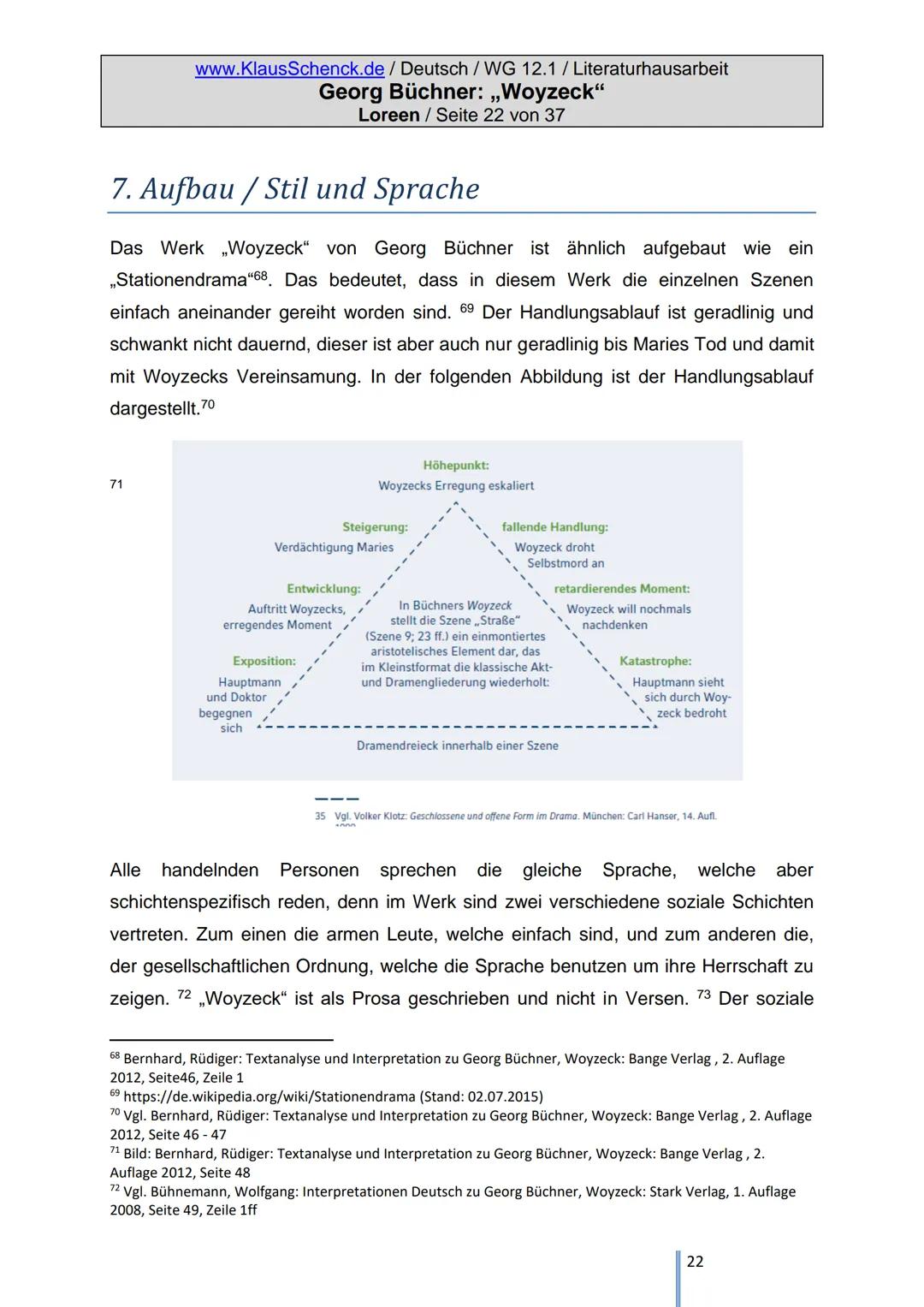 Literatur-Hausarbeit
Tauberbischofsheim
,,Woyzeck"
Von: Loreen
Klasse: 12.1
Schule: Wirtschaftsgymnasium
Fachlehrer: OStR Schenck
Georg Büch