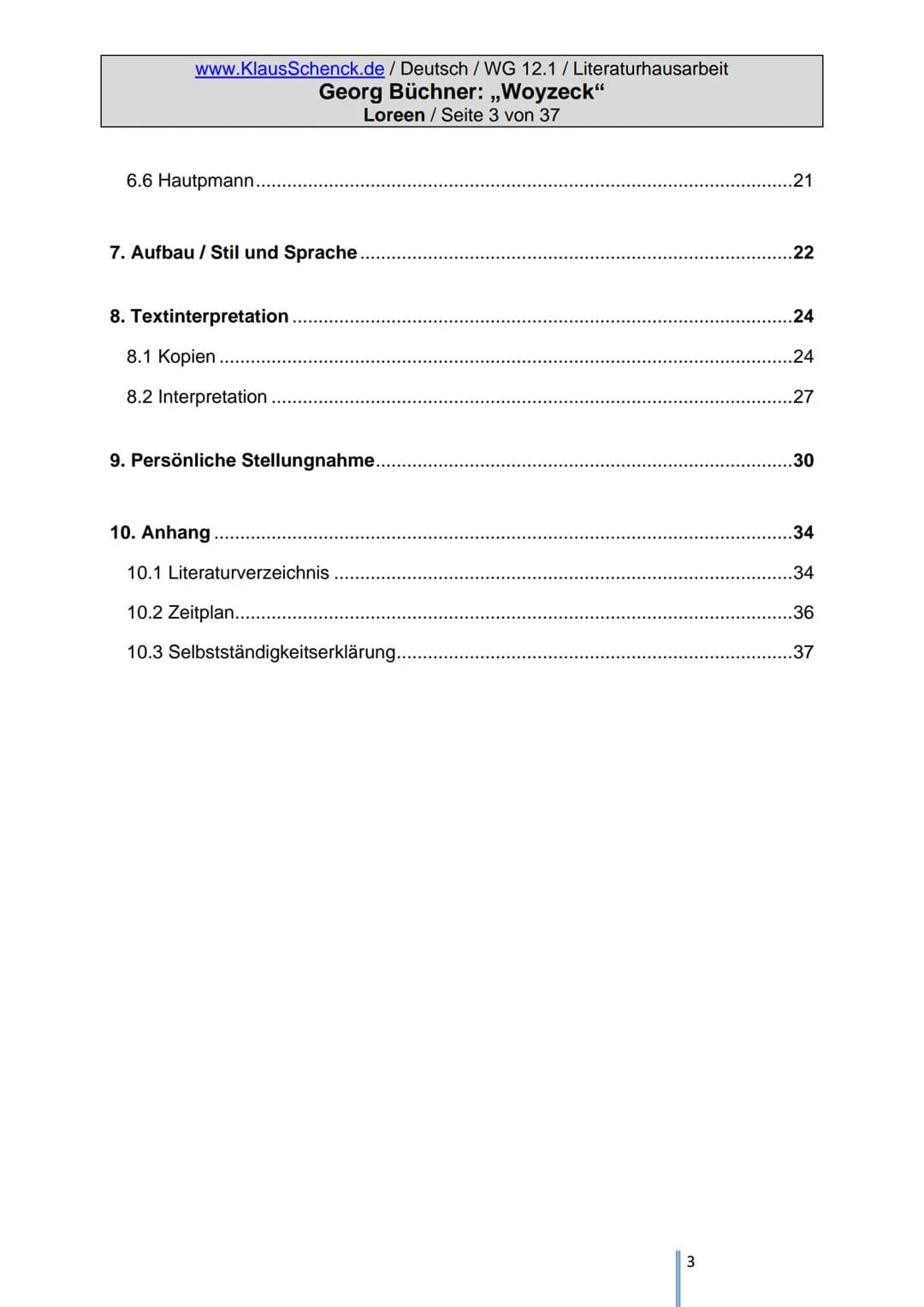 Literatur-Hausarbeit
Tauberbischofsheim
,,Woyzeck"
Von: Loreen
Klasse: 12.1
Schule: Wirtschaftsgymnasium
Fachlehrer: OStR Schenck
Georg Büch