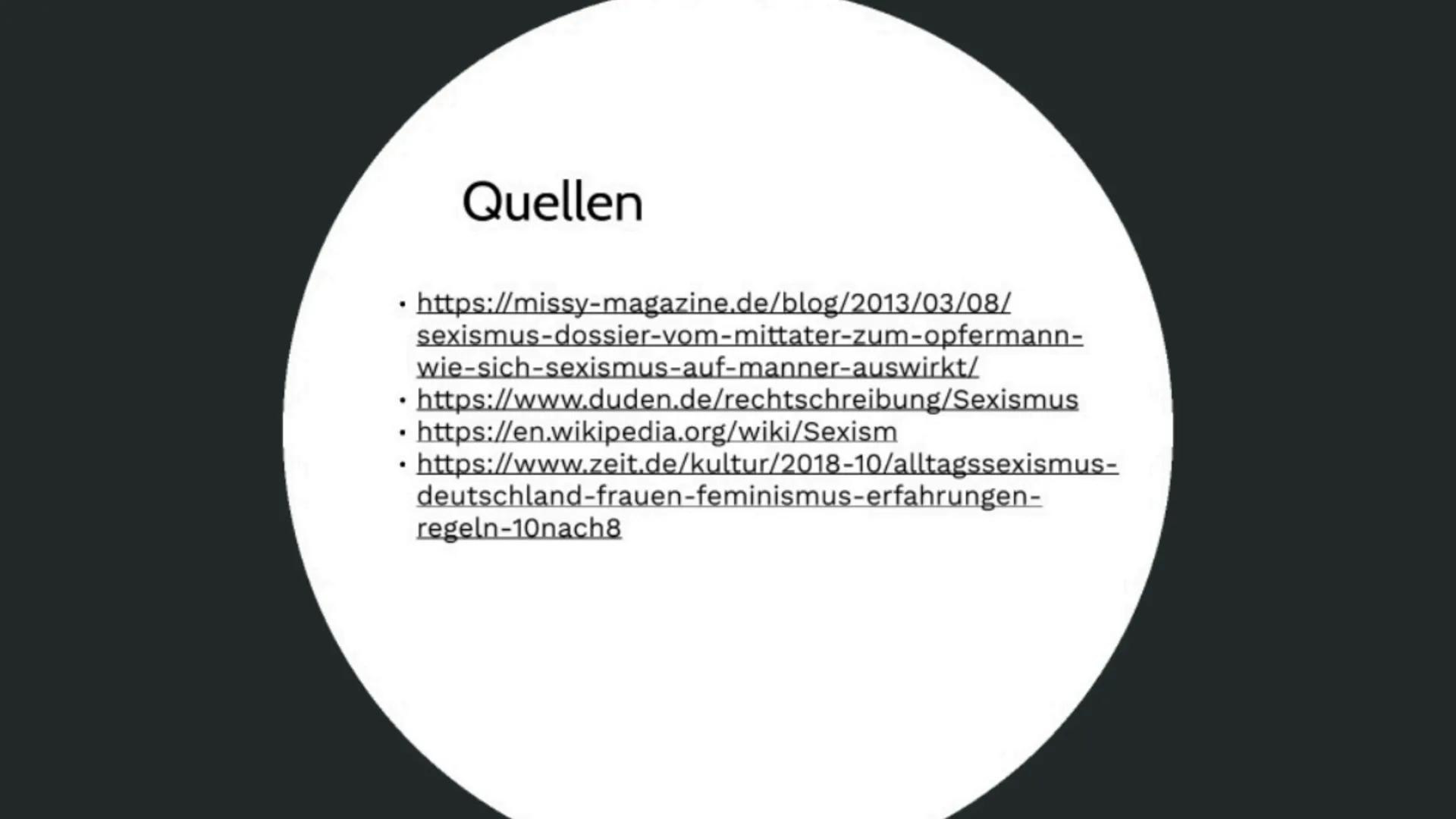 Sexismus
Thea Lefmann &
Emma Wagenknecht
Gliederung
Definition
Geschichte
X
Ursachen
und
Wirkungen
Psychologie
und
Soziologie
Sexismus in
We