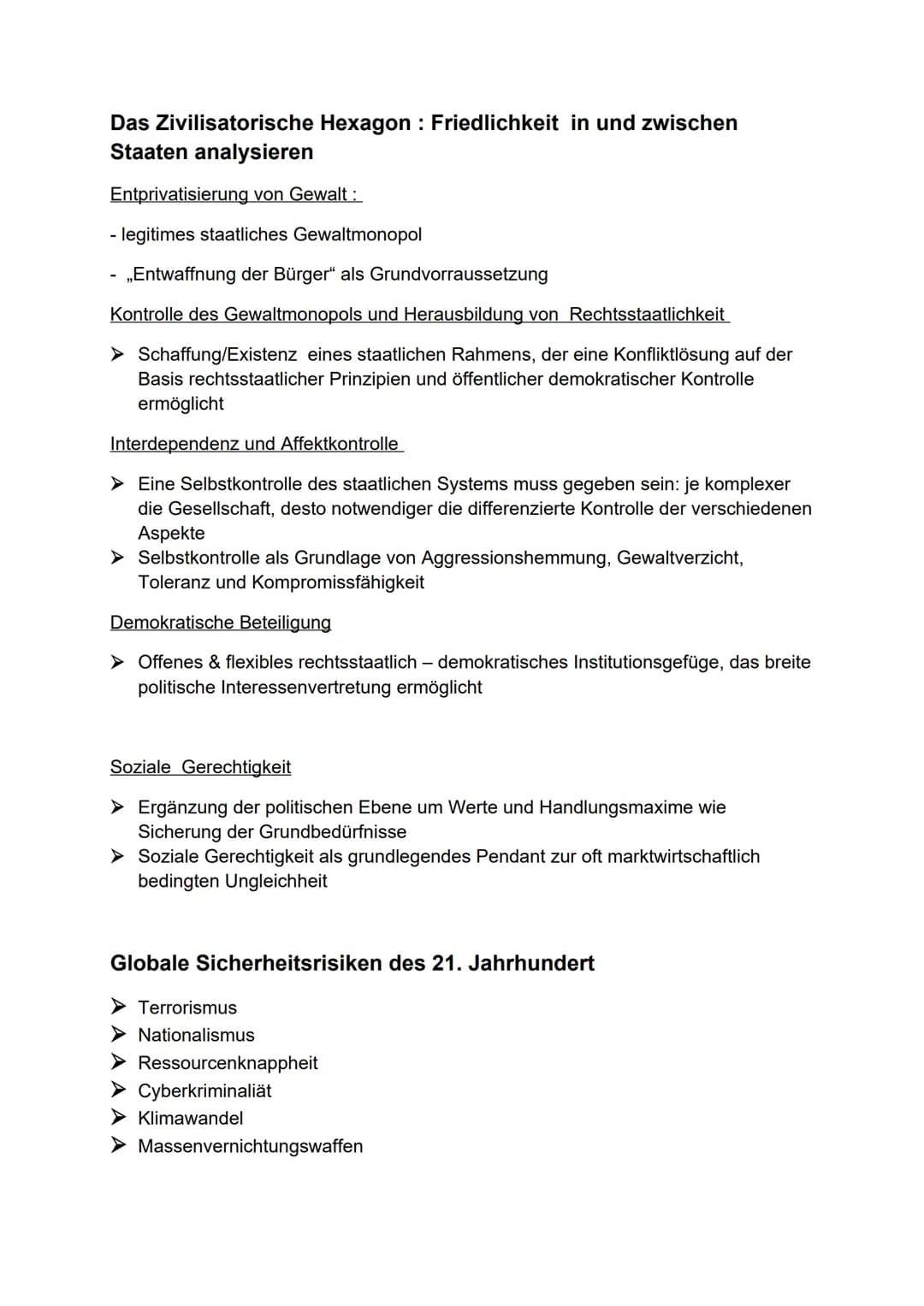 POLITIK 3. Semester
Krieg: „Der Krieg ist eine bloße Fortsetzung der Politik mit anderen Mitteln. Also wird
der Krieg nicht bloß als ein pol