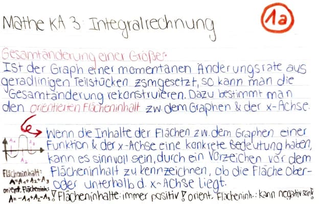 Know Zusammenfassung KA3 11. Klasse, Integralrechnung thumbnail