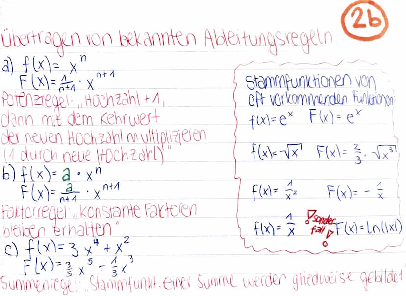 Mathe KA 3: Integralrechnung
Gesamtänderung einer Größer
Ist der Graph einer momentanen Anderungsrate aus
geradlinigen Teilstücken zsmgesetz