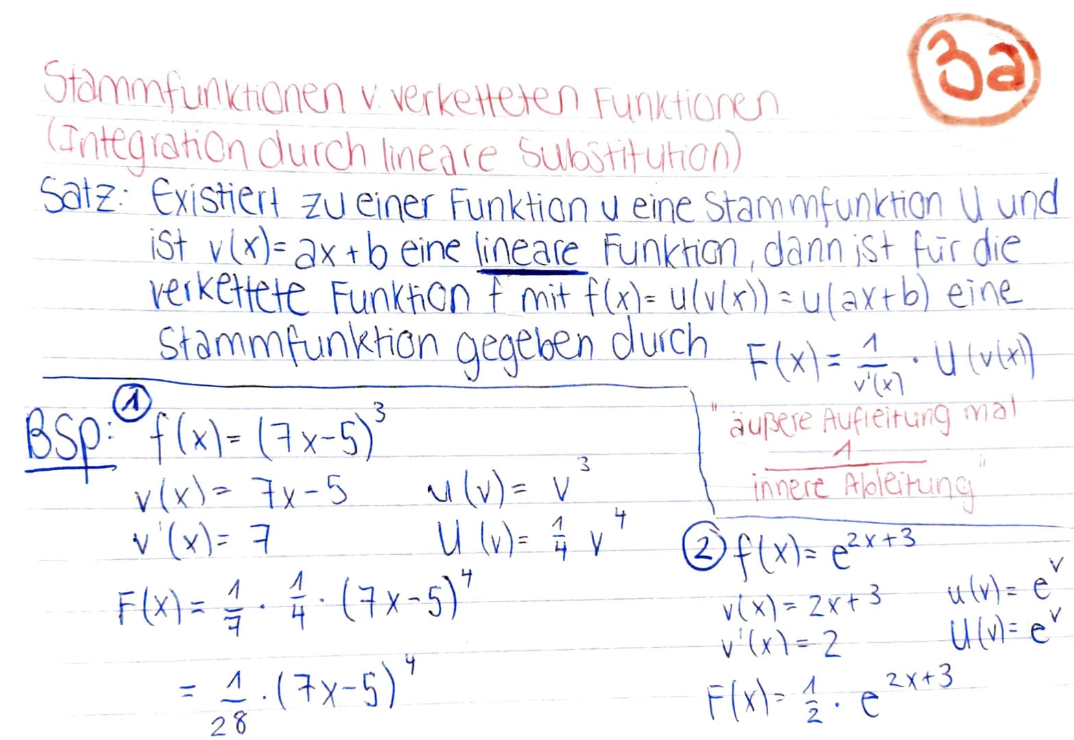 Mathe KA 3: Integralrechnung
Gesamtänderung einer Größer
Ist der Graph einer momentanen Anderungsrate aus
geradlinigen Teilstücken zsmgesetz