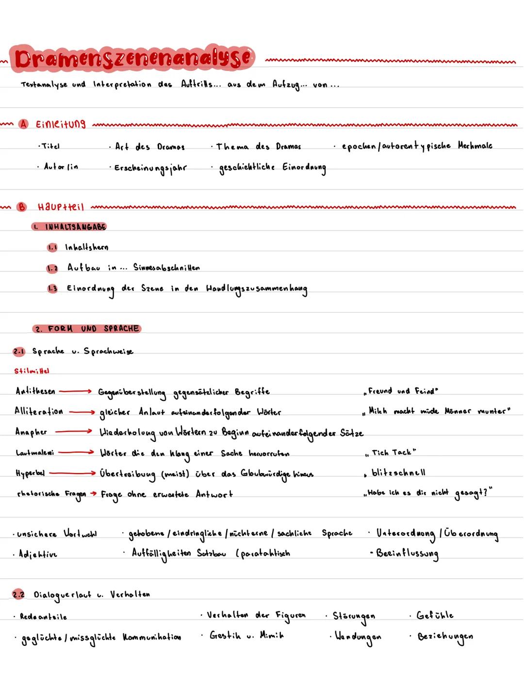 # Dramenszenenanalyse
Textanalyse und Interpretation des Auftrills... aus dem Aufzug... von.

A Einleitung m

- Titel
- Autor lin

B Hauptte