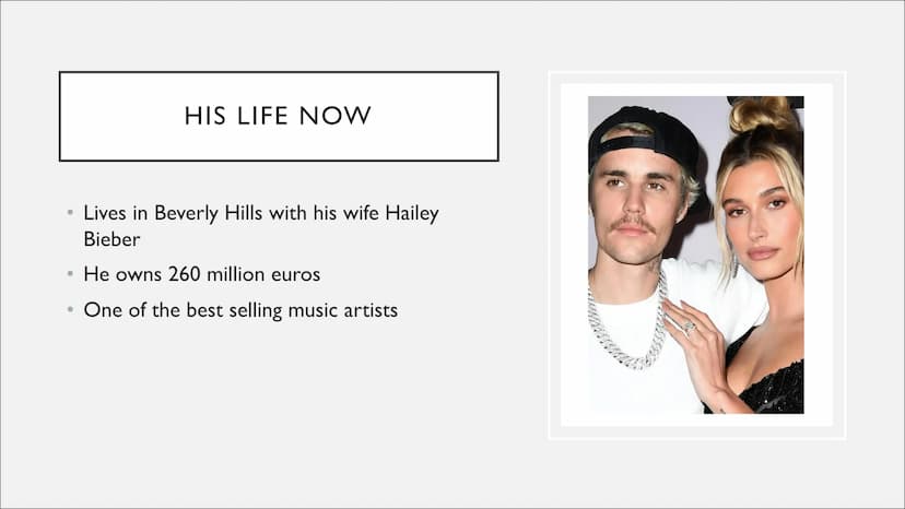 JUSTIN BIEBER
From rags to riches ●
Justins childhood
• The beginning of his career
• Further career
●
●
●
STRUCTURE
His life now
Our judgem