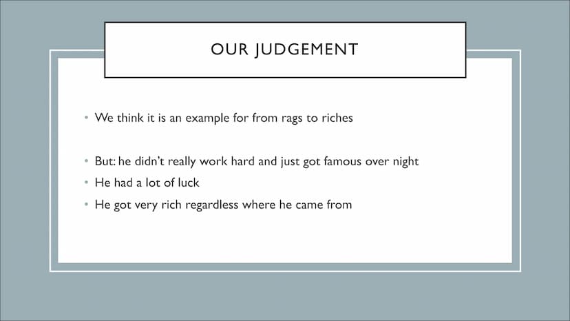 JUSTIN BIEBER
From rags to riches ●
Justins childhood
• The beginning of his career
• Further career
●
●
●
STRUCTURE
His life now
Our judgem