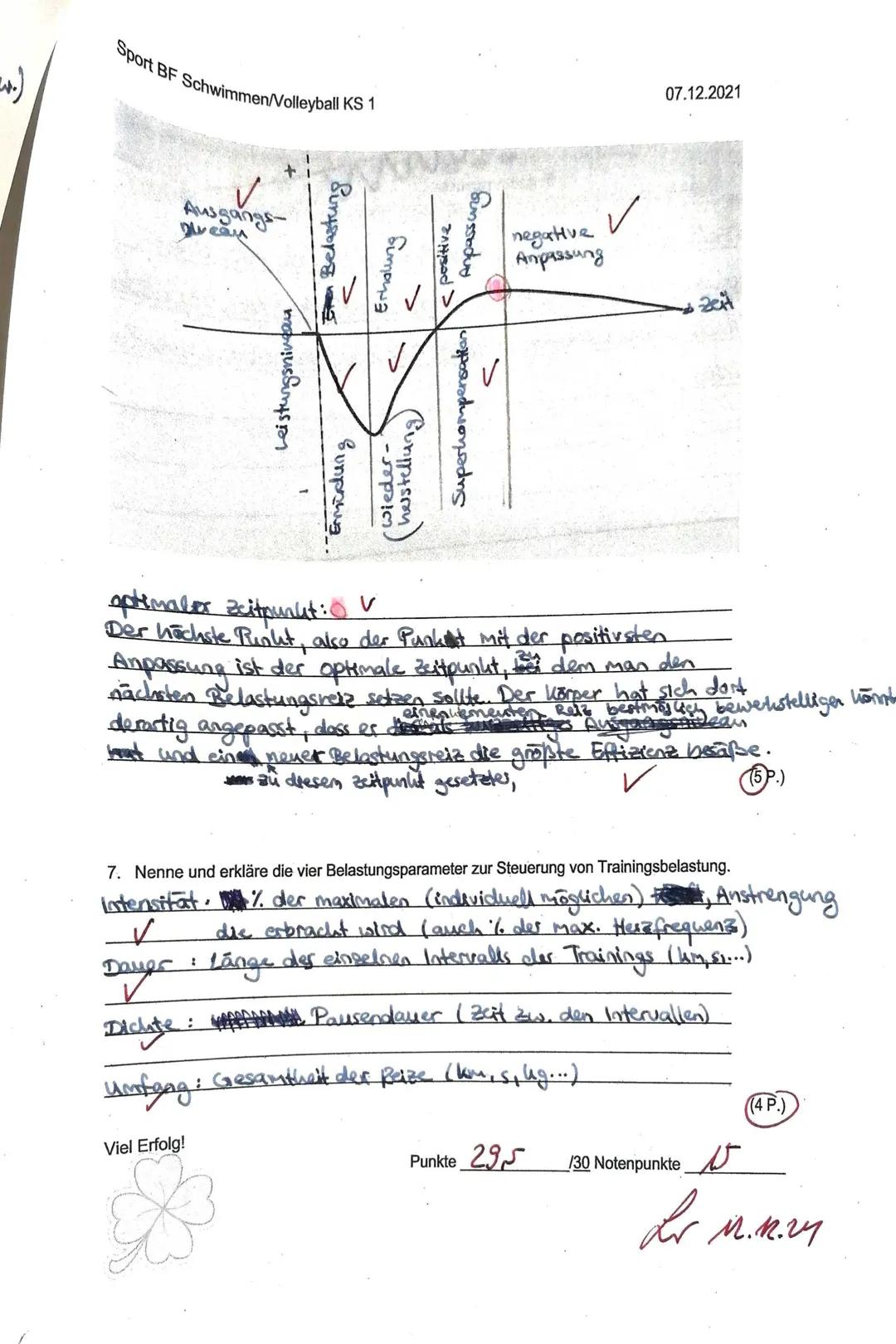 1. Nenne die 4 konditionellen Fähigkeiten, die Basis sportlicher Leistung sind mit je einem Beispiel,
also einer Sportart oder motorische Be