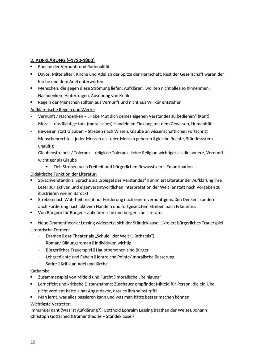 PROSA, DRAMA, LYRIK
1. PROSA
ERZÄHLER UND ERZÄHLERSTANDPUNKT
Erzählerperspektive:
1
●
●
Abitur - Zusammenfassung: Deutsch
1. Person Singular